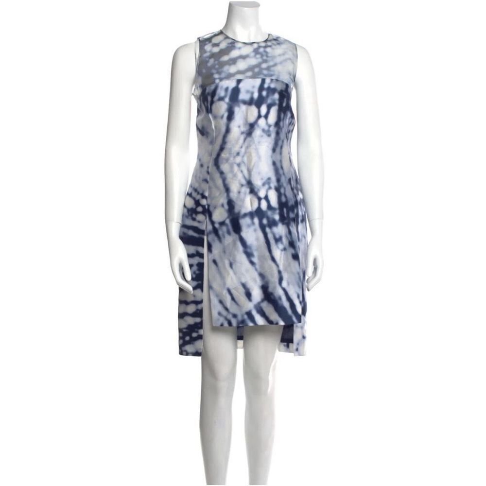 ADEAM Silk Tie-Dye Print Knee-Length Tent Dress Sz 2